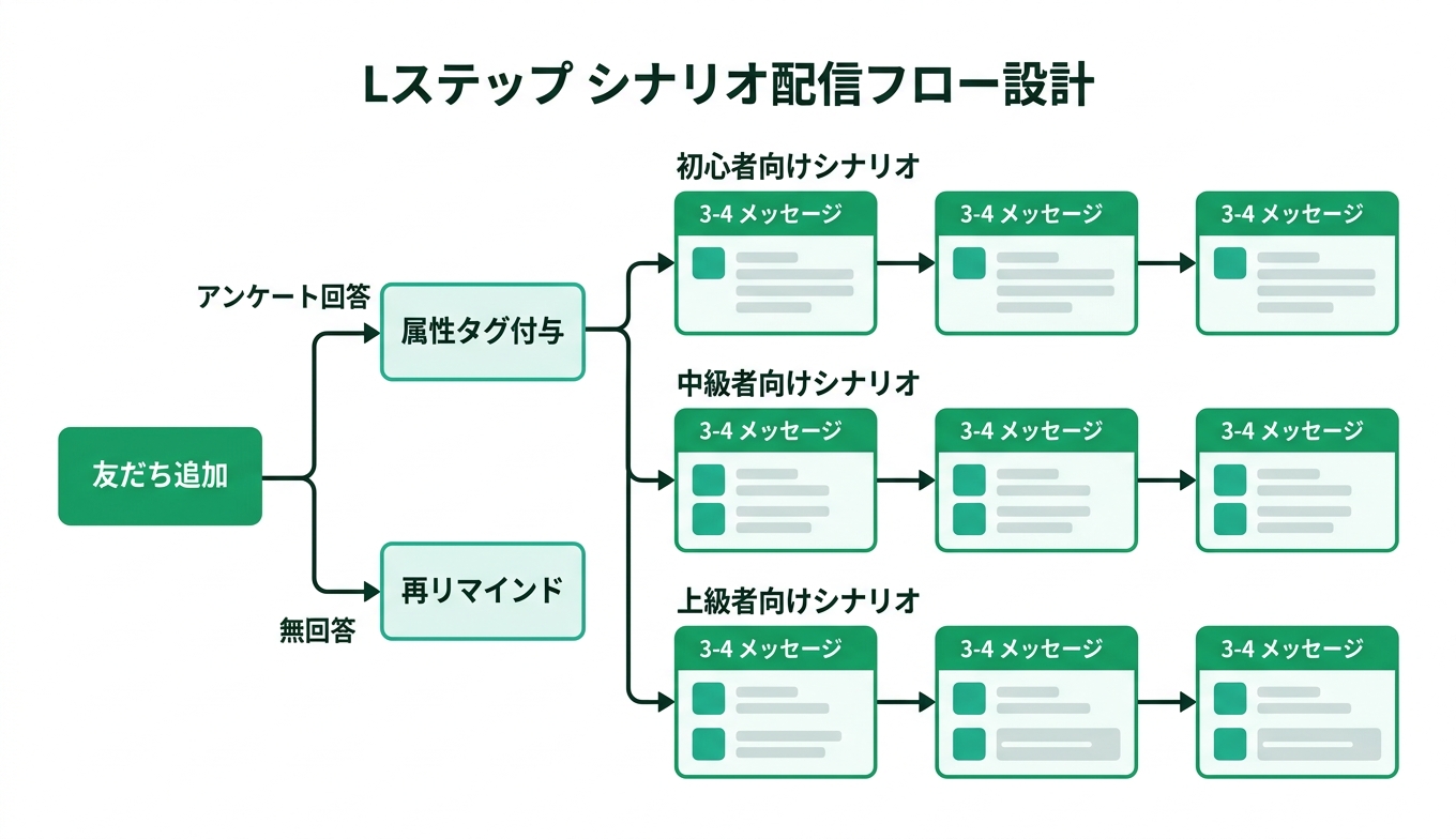 Lステップ シナリオ配信フロー
